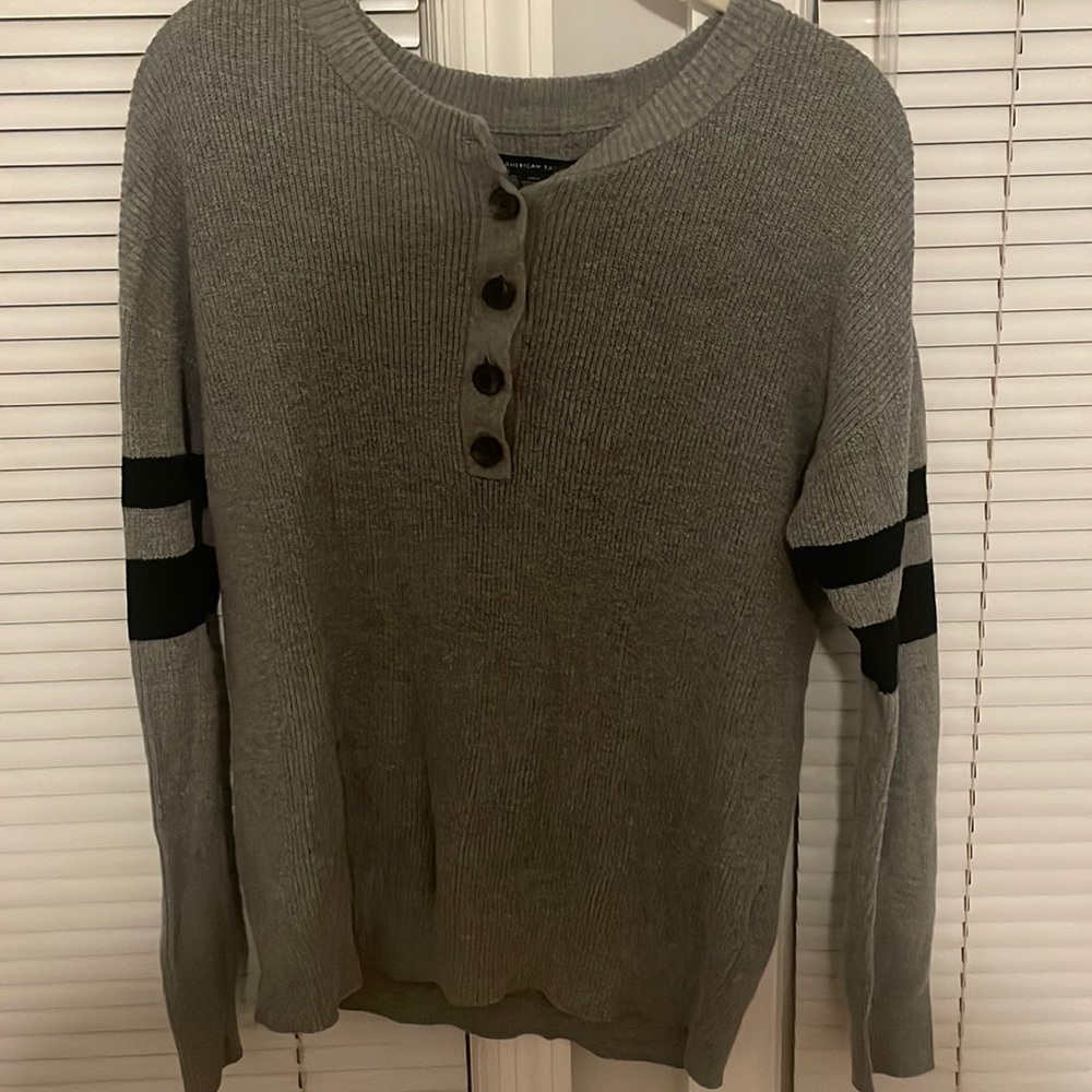 Button down sweater